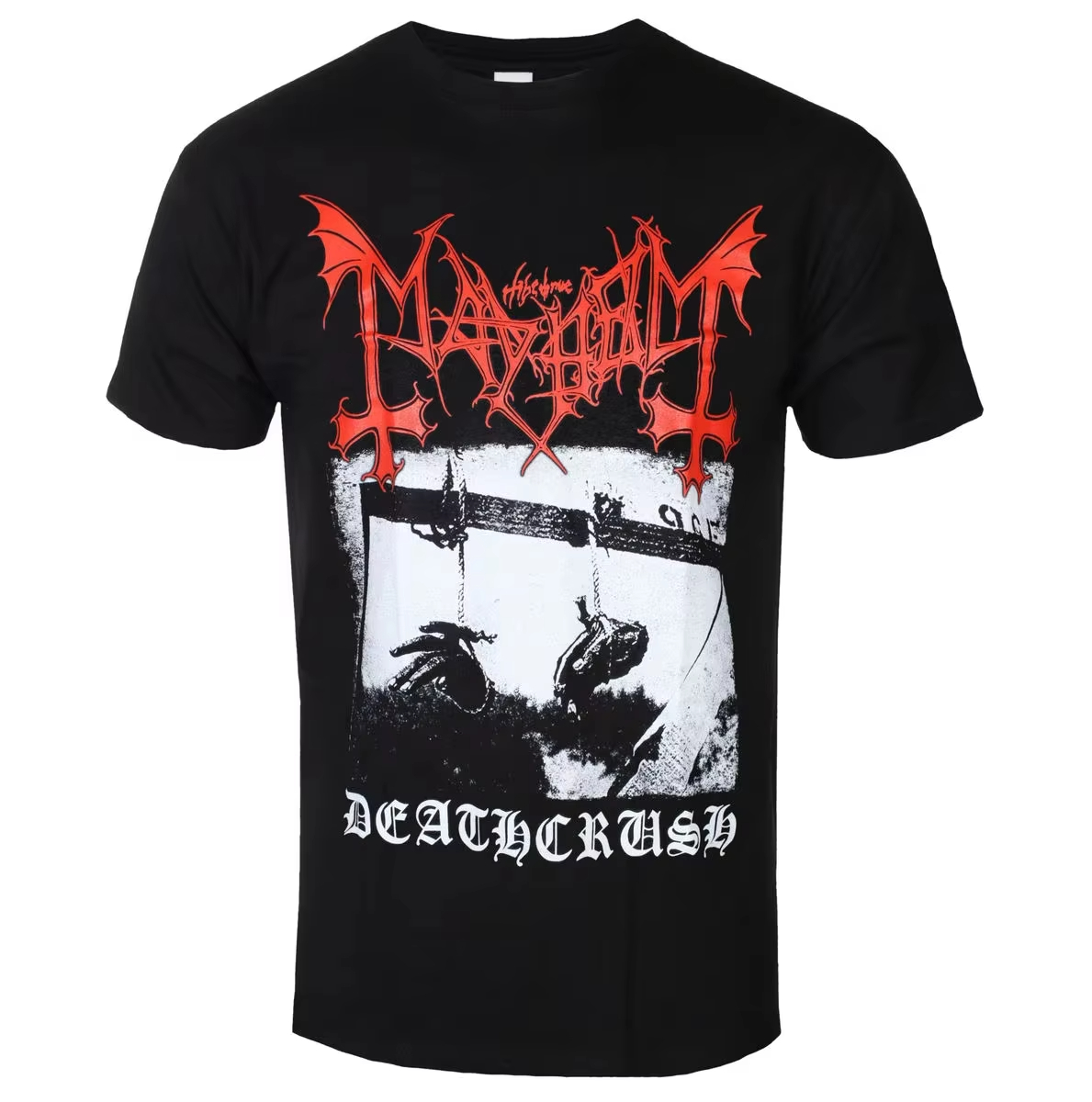 Mayhem Grafik-Baumwoll-T-Shirt – Streetwear Brand Vintage Bewertung und Preis