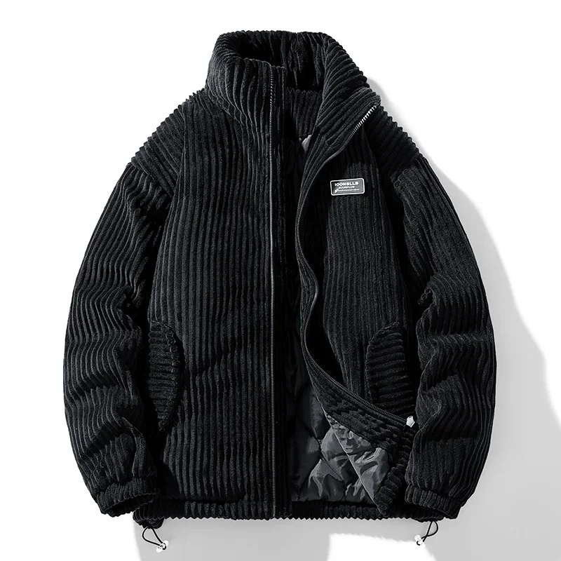 Herren Winter Cord-Pufferjacke – Streetwear Brand Clothing Bewertung und Preis